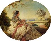 Franz Xaver Winterhalter Queen Victoria with Prince Arthur Spain oil painting reproduction